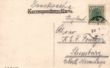 Load image into Gallery viewer, Vintage letter with postage stamp and handwritten text on a beige background
