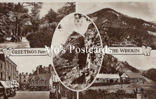 Load image into Gallery viewer, Shropshire Postcard - Greetings From The Wrekin  SW19187

