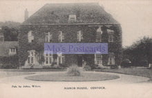 Load image into Gallery viewer, Manor house with a circular driveway and trees in the background, published by Jukes of Wilton.
