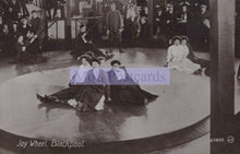 Load image into Gallery viewer, Vintage photograph of a group of people at the Joy Wheel in Blackpool.
