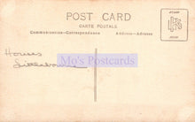 Load image into Gallery viewer, Back of a vintage postcard with &#39;Mo&#39;s Postcards&#39; branding.

