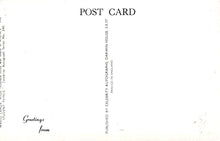 Load image into Gallery viewer, Back of a postcard with text and a light pattern
