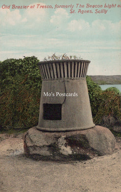 Cornwall Postcard - Old Brazier at Tresco, Scilly  SW19168