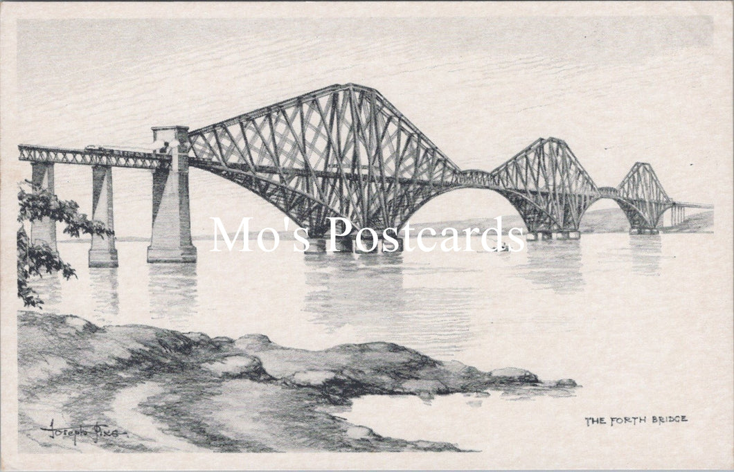 Scotland Postcard - The Forth Bridge, Artist Joseph Pike  SW17215