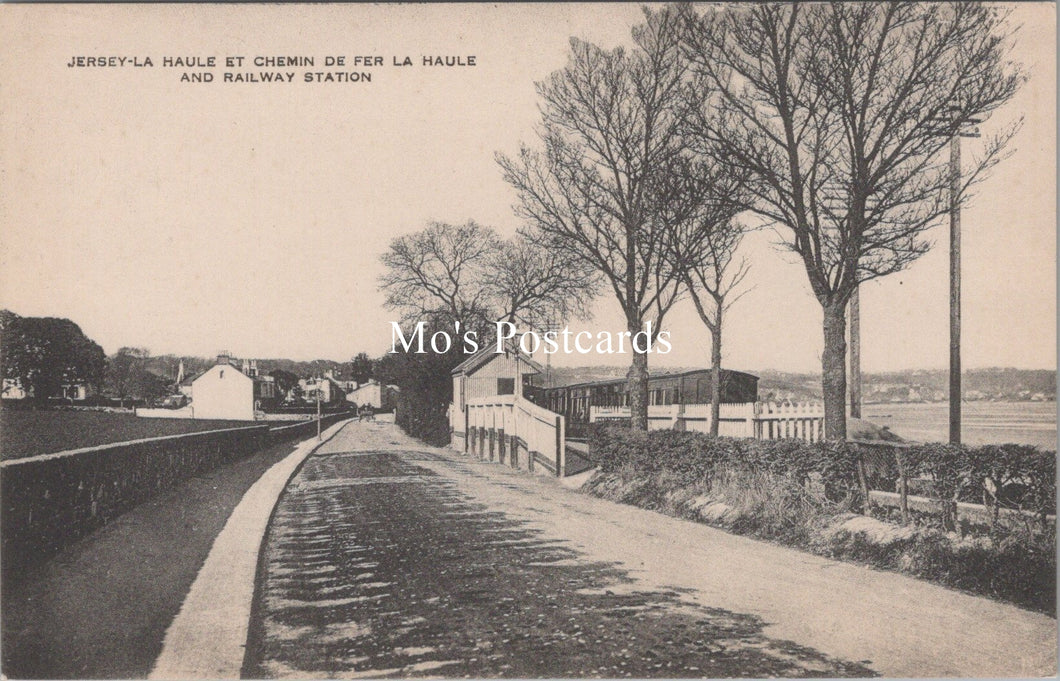 Jersey Postcard - La Haute Et Chemin De Fer La Haule SW18288