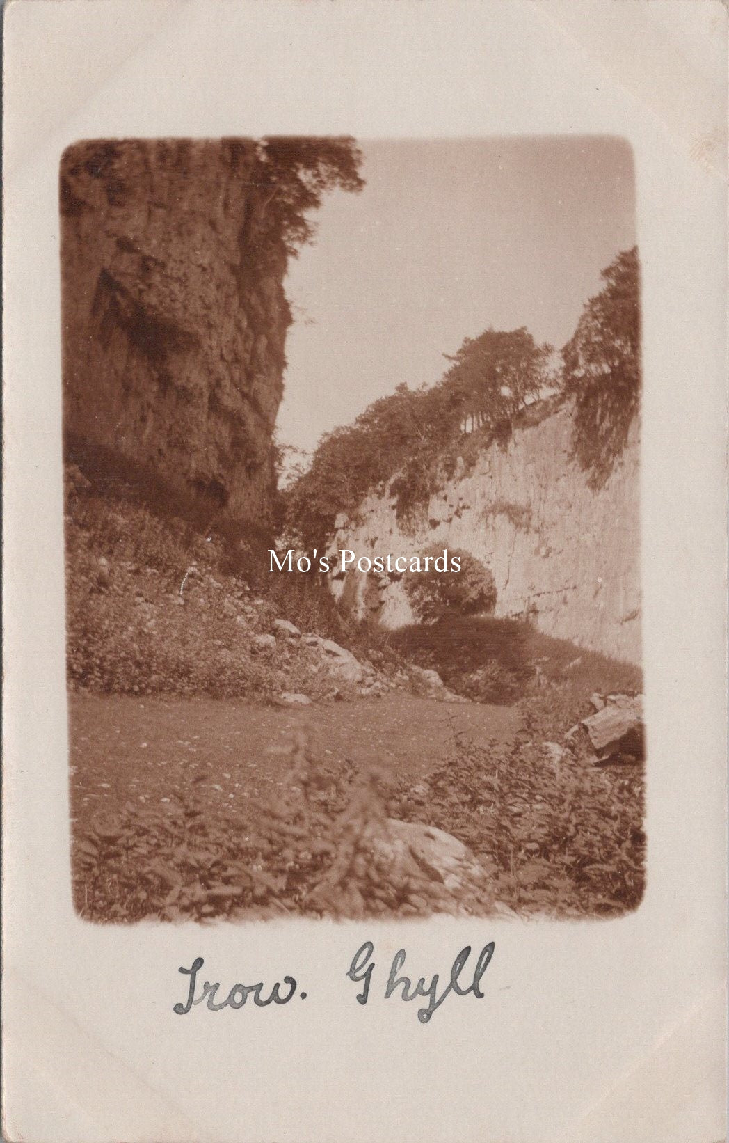 Yorkshire Postcard - Geology, Trow Ghyll  SW18329