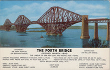 Load image into Gallery viewer, Scotland Postcard - The Forth Bridge, Firth of Forth   SW17001
