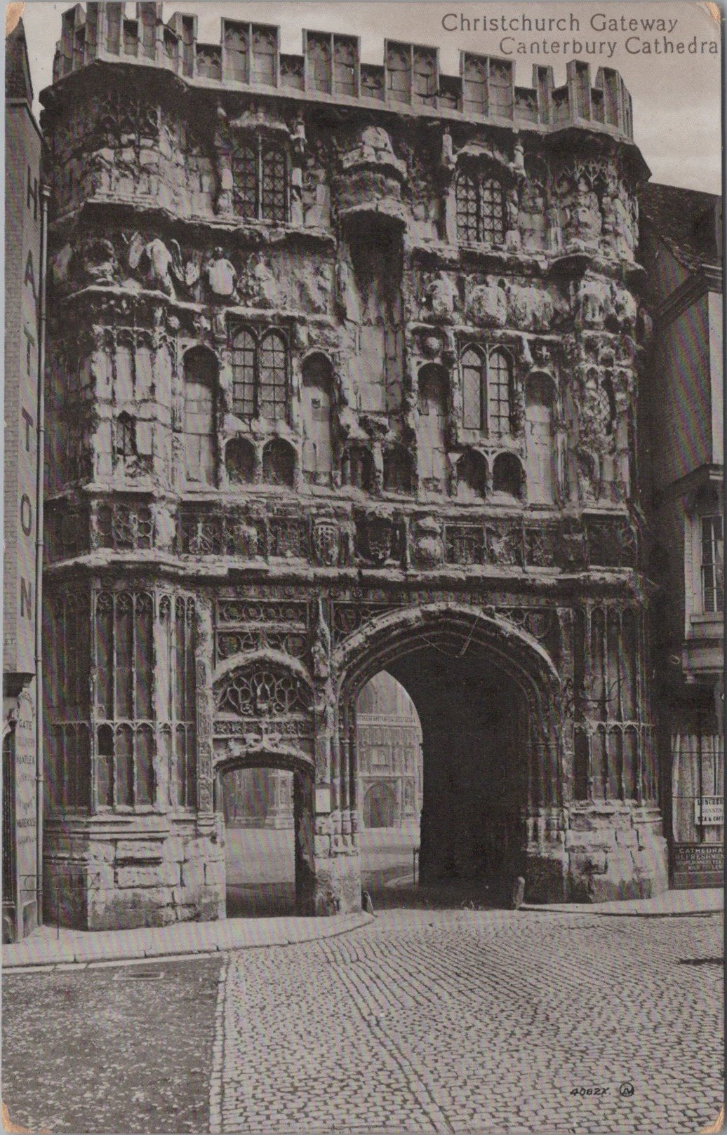 Kent Postcard - Christchurch Gateway, Canterbury Cathedral   SW17014