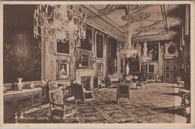 Berkshire Postcard - Windsor Castle, The Vandyke Room  SW17025