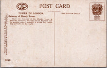 Load image into Gallery viewer, London Postcard - The Tower of London, Gateway of Bloody Tower  SW17033
