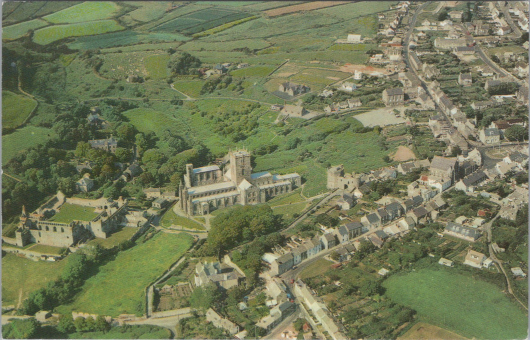 Wales Postcard - Aerial View of St David's Cathedral   SW17034