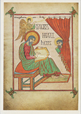 Religion Postcard - The Lindisfarne Gospels, Miniature of St Matthew  SX368