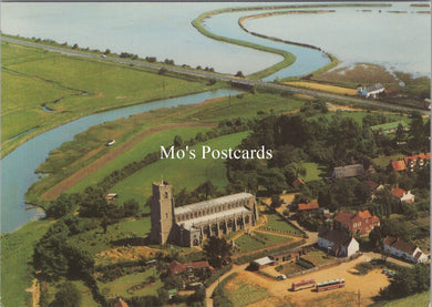 Suffolk Postcard - Aerial View of Blythburgh Church and Blyth Estuary SX370