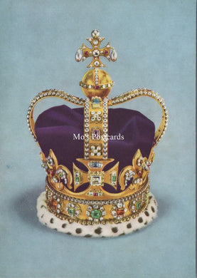 Royalty Postcard - St Edward's Crown Made For King Charles II - SX384