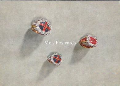 Royalty Postcard - The Coronation Rings  SX388