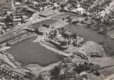 Wales Postcard - Aerial View of Caerphilly Castle, Glamorgan    SX403