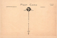 Load image into Gallery viewer, Vintage-style postcard with decorative elements and text on a beige background
