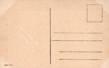 Load image into Gallery viewer, Brown paper with printed lines and a square box, resembling a vintage postcard template.
