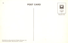 Load image into Gallery viewer, Back of a postcard with text and a logo, featuring &#39;Bournemouth Model Railways Ltd&#39;.
