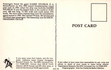 Load image into Gallery viewer, Shipping Postcard - Kaiser Wilhelm II in Bremerhaven  SW19895
