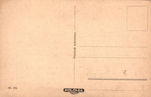 Load image into Gallery viewer, Vintage brown postcard with &#39;Polonia&#39; branding and text on a beige background
