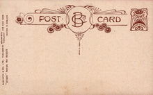 Load image into Gallery viewer, Vintage-style postcard with decorative border and text on a beige background
