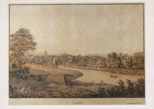 Load image into Gallery viewer, Isle of Wight Postcard - Newport in 1813, Etching By J.King  SW18973
