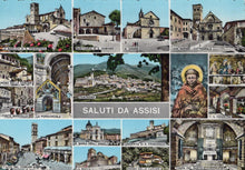 Load image into Gallery viewer, Italy Postcard - Saluti Da Assisi  SW18985
