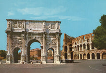 Load image into Gallery viewer, Italy Postcard - Roma, Rome,  Constantine&#39;s Arch and Colosseum SW19038
