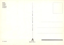 Load image into Gallery viewer, Back of a postcard with text and a logo on a light yellow background
