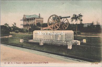 Devon Postcard - HMS Doris Memorial, Devonport Park    SX179