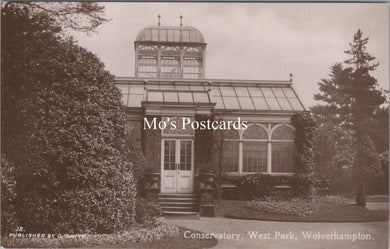 Staffordshire Postcard - Conservatory, West Park, Wolverhampton   SX210