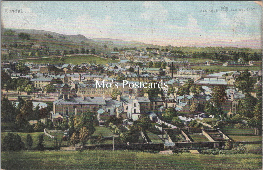 Cumbria Postcard - View of Kendal   SW17417