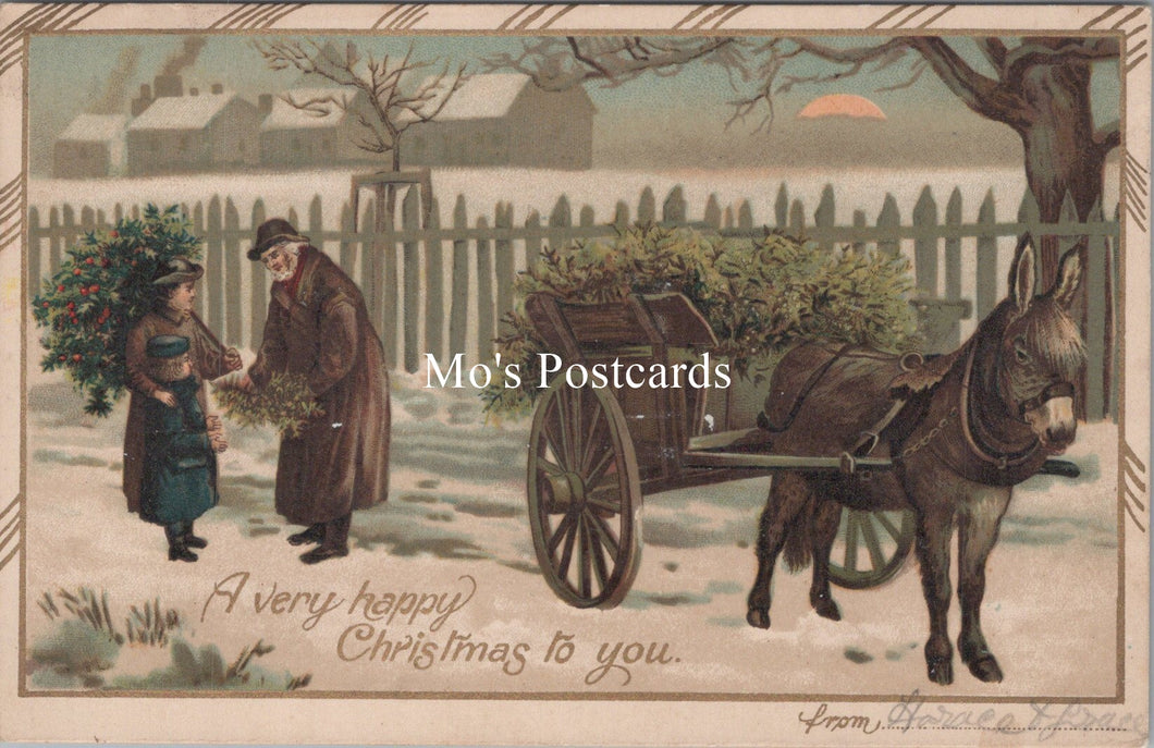 Greetings Postcard - A Very Happy Christmas To You  SX141 