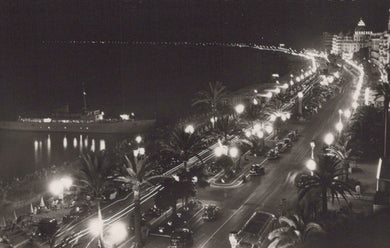 France Postcard - Nice, La Promenade Des Anglais La Nuit VT567