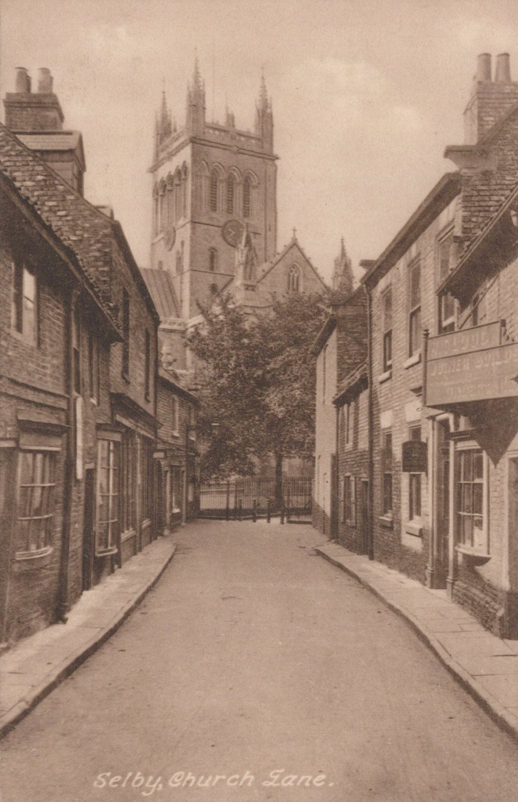 Yorkshire Postcard - Selby, Church Lane  VT607