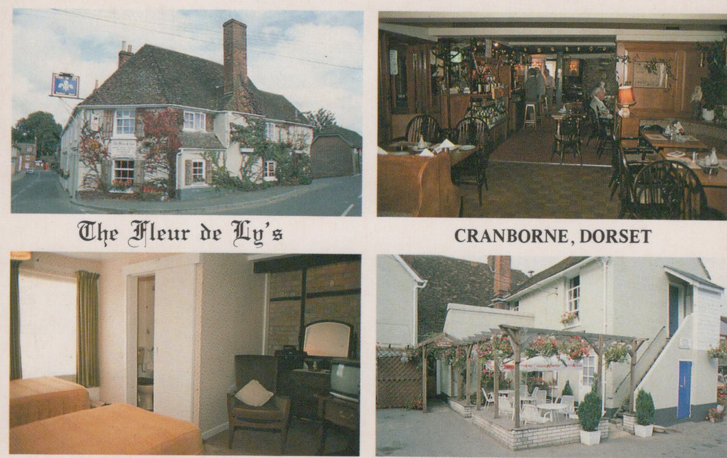 Dorset Postcard - The Fleur de Lys Hotel, Cranborne  VT613