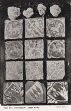 Load image into Gallery viewer, Dorset Postcard - Tiles etc, Shaftesbury Abbey Ruins  VT633
