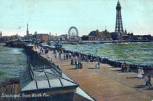 Load image into Gallery viewer, Lancashire Postcard - Blackpool From North Pier  SW18159
