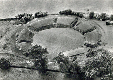 Wales Postcard - Aerial View of Caerleon Roman Amphitheatre  SW18126