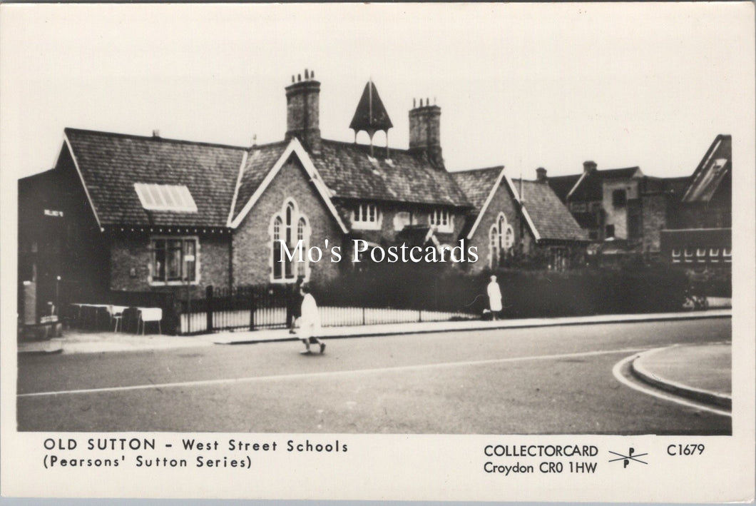 London Postcard - Old Sutton, West Street Schools   SW17530