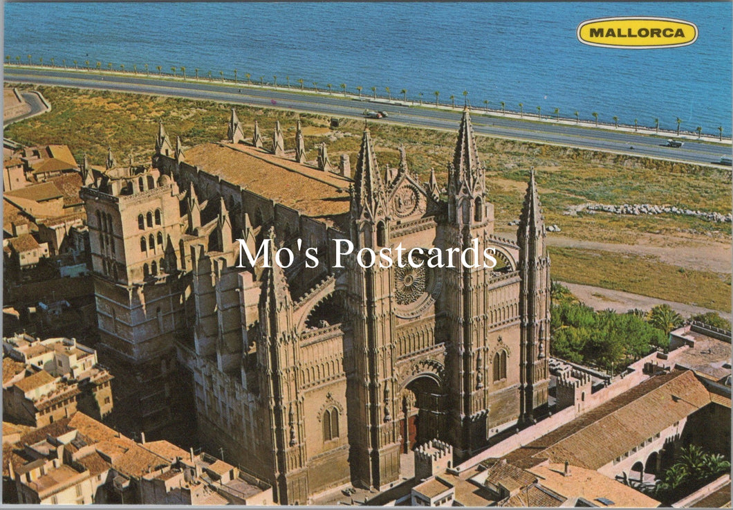 Spain Postcard - Aerial View of The Cathedral, Palma, Mallorca SW17680