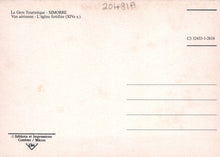 Load image into Gallery viewer, Vintage postcard with text and a light pink background
