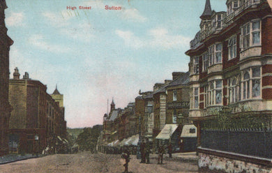 London Postcard - High Street, Sutton SW19337