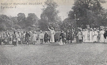 Load image into Gallery viewer, Vintage black and white photo of a pageant event with people in formal attire outdoors.
