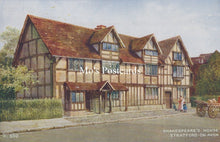 Load image into Gallery viewer, Warwickshire Postcard - Shakespeare&#39;s House, Stratford-on-Avon SW19225
