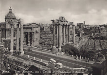 Load image into Gallery viewer, Vintage black and white photo of Roman Forum with classical architecture
