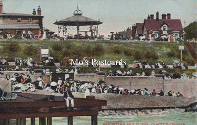Essex Postcard - Clacton-on-Sea Bandstand and Cliffs  SW18875