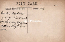 Load image into Gallery viewer, Vintage postcard with handwritten text and &#39;Mo&#39;s Postcards&#39; branding.
