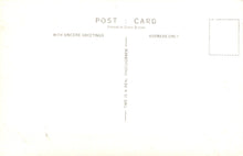 Load image into Gallery viewer, Back of a postcard with text and a small rectangular area for an address.
